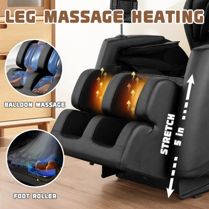 Fauteuil de massage inclinable avec chauffage