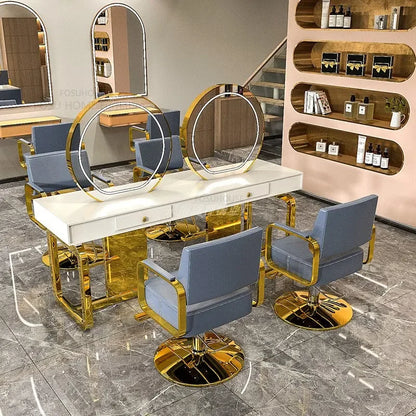 European Barber Chairs Salon Furniture Simple Barber Shop Hairdressing Chair Hair Salon Lift Beauty Salon Chairs X