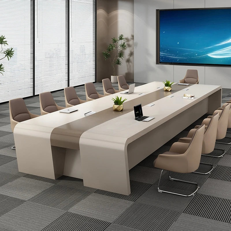Office conference table Simple modern conference room negotiation table