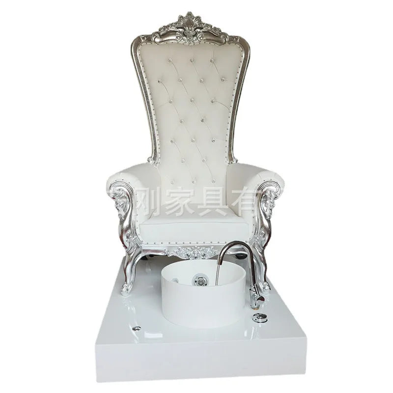 Elegant Chairs Salon Manicure Armchair Pedicure Basin Spa Foot Bath Chair Safe Rack Professional Support Station Tubs Footrest