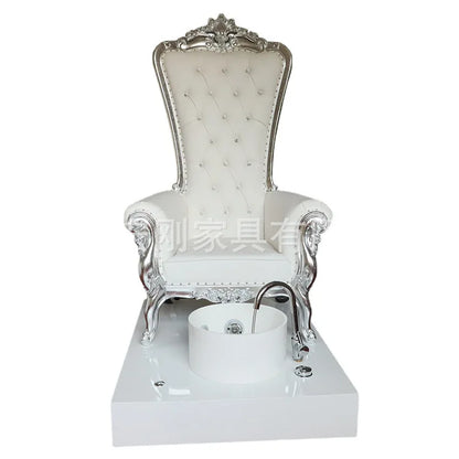 Elegant Chairs Salon Manicure Armchair Pedicure Basin Spa Foot Bath Chair Safe Rack Professional Support Station Tubs Footrest