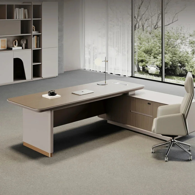 Desk Setup Accessories Office Table Organizer Reading Executive Home Multifunction Simple Desks Corner Bureau Meuble Furniture