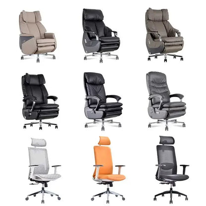 Manager office chair can lie flat manual chair boss lunch break Electric Reclinable Comfortable sedentary Business office seat