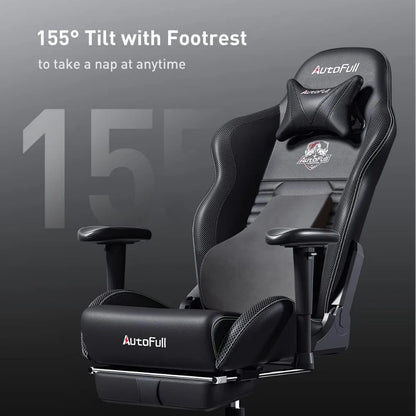 Gaming Chair PC Chair with Ergonomics Lumbar Support, Racing Style PU Leather High Back Adjustable Swivel Task Chair