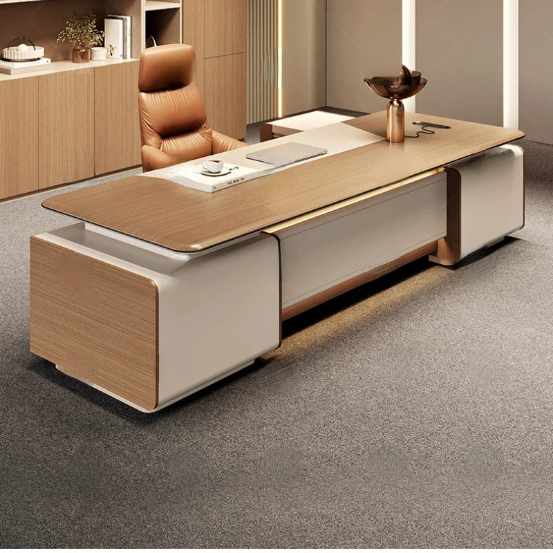 Light Luxury Design Desks Computer Sense President Minimalist Writing Tables Manager Office Bureau Meuble Office Furnitures