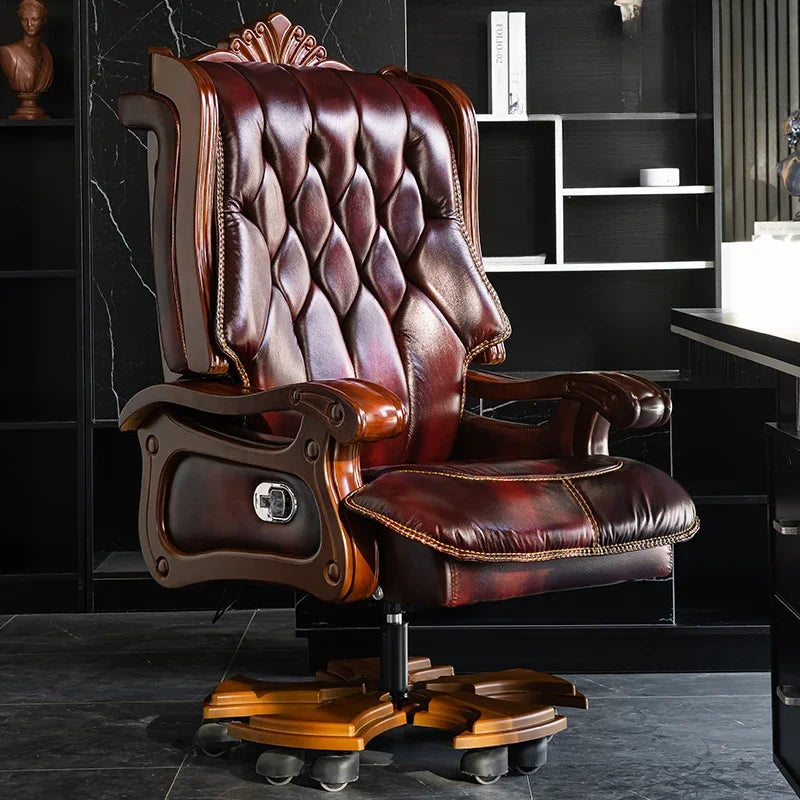 Massage Recliner Office Chair Rolling Meditation Computer Leather Office Chair Bedroom Silla De Escritorio Salon Furniture