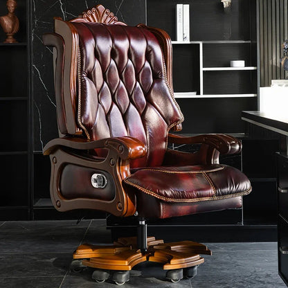 Massage Recliner Office Chair Rolling Meditation Computer Leather Office Chair Bedroom Silla De Escritorio Salon Furniture