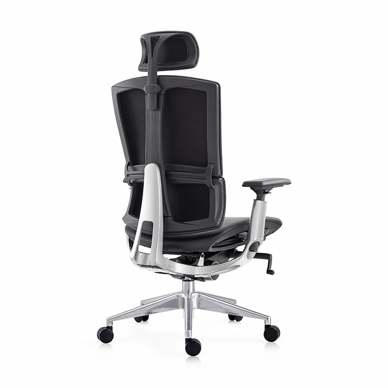 high end leather computer work chair commercial revolving guest furniture revolving pu leather office chair home seat