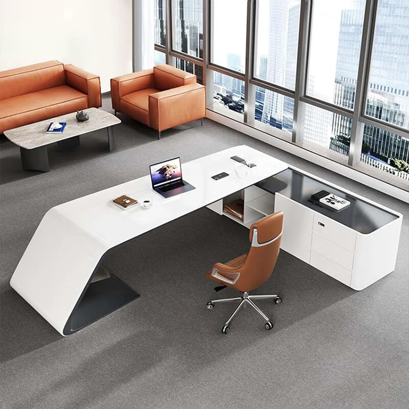 Modern Computer Desks, Office Tables, Executive Study Desk, Automatic Corner Workshop Table, Professional Home Furniture