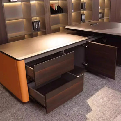 Minimalist Boss Office Desks Conference Drawers Storage Luxury Modern Work Desk Workstation Scrivania Ufficio Office Furniture