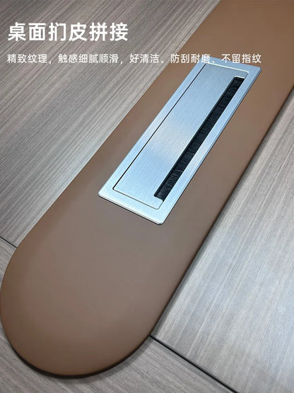 Conference table Long table Simple modern meeting room table large reception training long desk chair combination