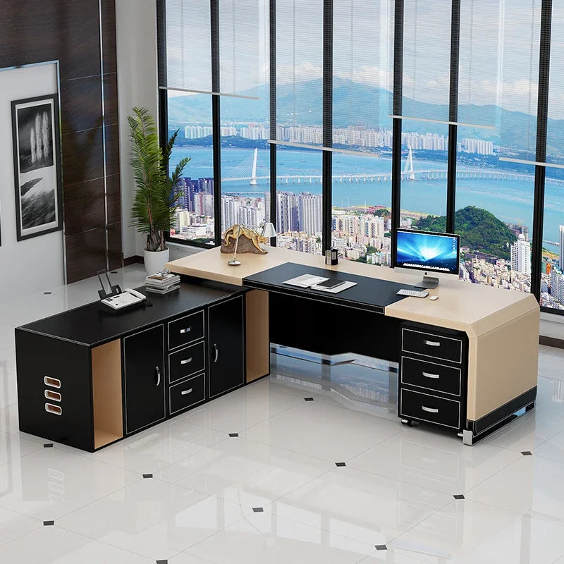 Furniture Room Office Computer Offices Table Desk Bedroom Executive Height Organizer Setup Accessories Simple Modern Workshop