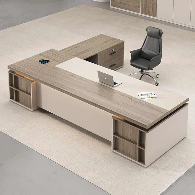 Sedentary Computer Desks Storage Executive School Modern Office Desks Study Students Corner Tavolo Da Lavoro Furniture Desk