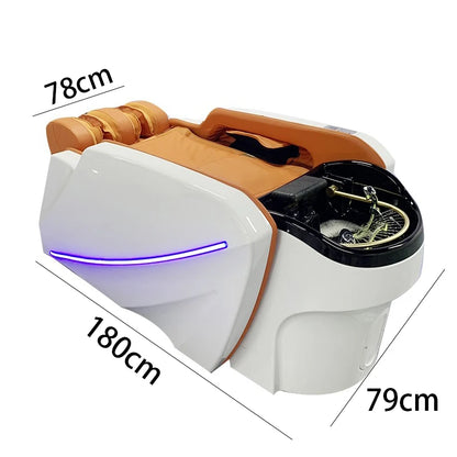 Smart Electric Massage Shampoo Chairs Barber Shop Hair Salon Hairdressing Beauty Shampoo Bed Comfort Salon Furniture Sillas FYSB