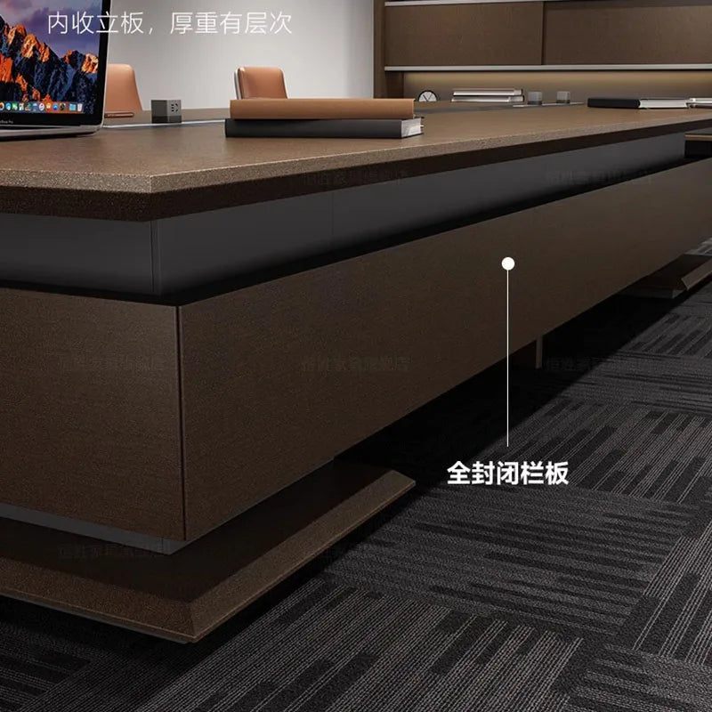 Long Executive Office Desk Desktop Meeting Modern Minimalist Office Desk Conference Tavolo Scrivania Ufficio Luxury Furniture