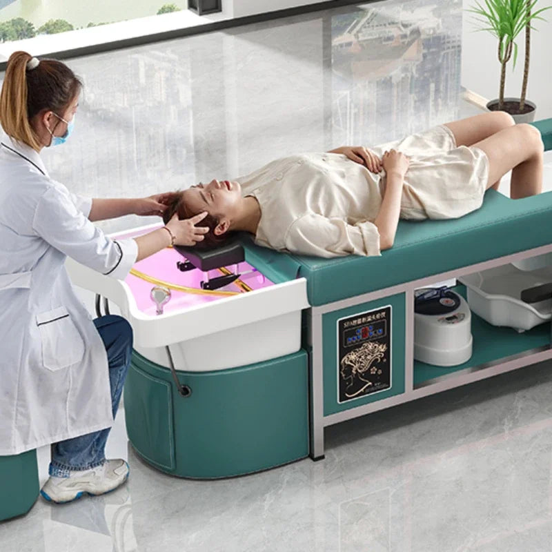 Porcelain Hairdressing Salon Washbasin Spa Shampoo Bed Pedicure Foot Chair Salons Japanese Hair Beauty Thai Stretcher Shaving