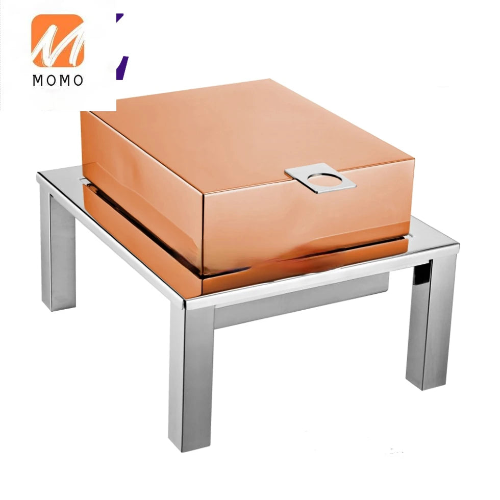 Handmade Hammered Chafer – Gold Buffet Catering Equipment for Buffet Service, Xingpai Chafing Dish.