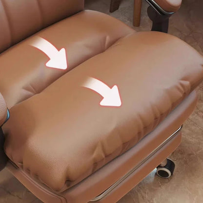 Luxurious Recliner Office Chairs Ergonomic Relaxing Swivel Boss Office Chairs Computer Adjustable Office Furniture Cadeiras LLOC