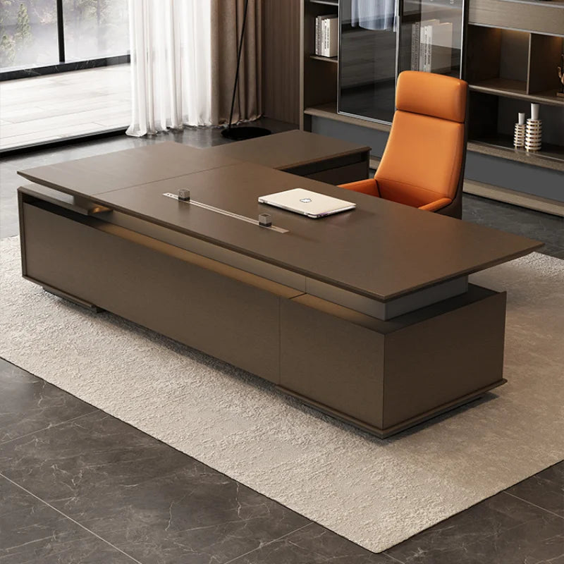 L Shaped Desk Furniture Room Office Home Computer Professional Multifunctional Workstation Work Desks Supplies Accessories Table