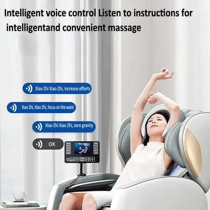 Luxury Electric Leisure Massage Chair Zero Gravity Intelligent Full Body Multi-Function Bluetooth Music U-Shaped Pillow+Shortcut