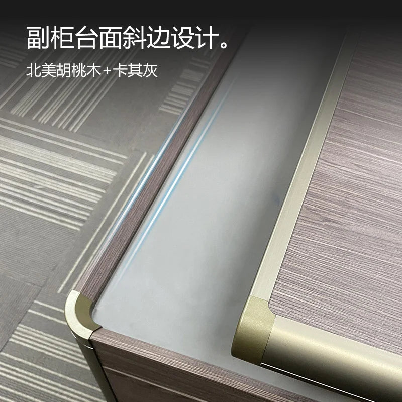Luxury 2024 Modern European Simple Large Shift Desk, Chair, Combined Office Furniture
