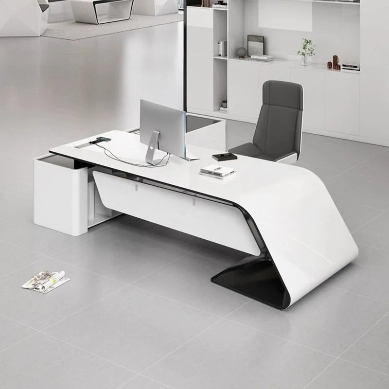 Minimalist Desk Computer Offices Corner Office Room Desks Offer Simple Table Professional Furniture Organizer Tafel
Study