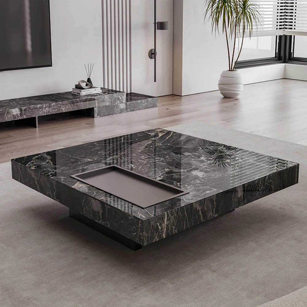 Large square center coffee table