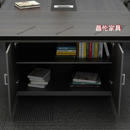 Modern large reception, negotiation table, conference room, desk and chair combination furniture for office use