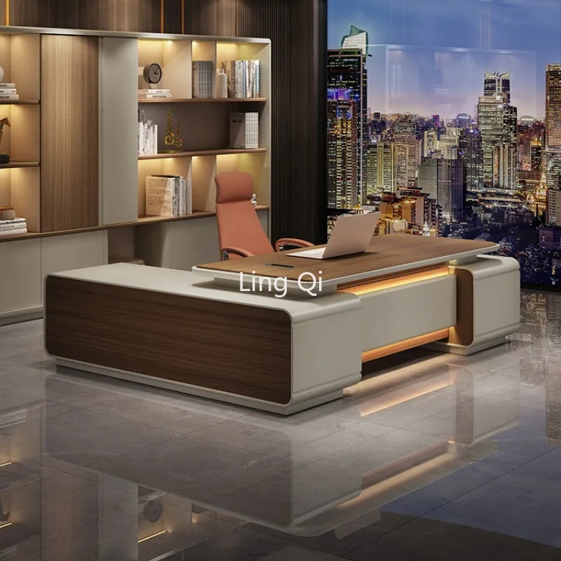 Multifunction Home Furniture Reception Desk Organizer Study Table Midi Corner Office Minimalist Auxiliary Computer Seating Low