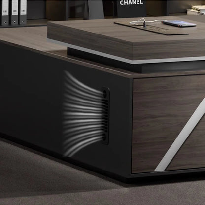 Kawaii wooden L-Shaped Desk desk