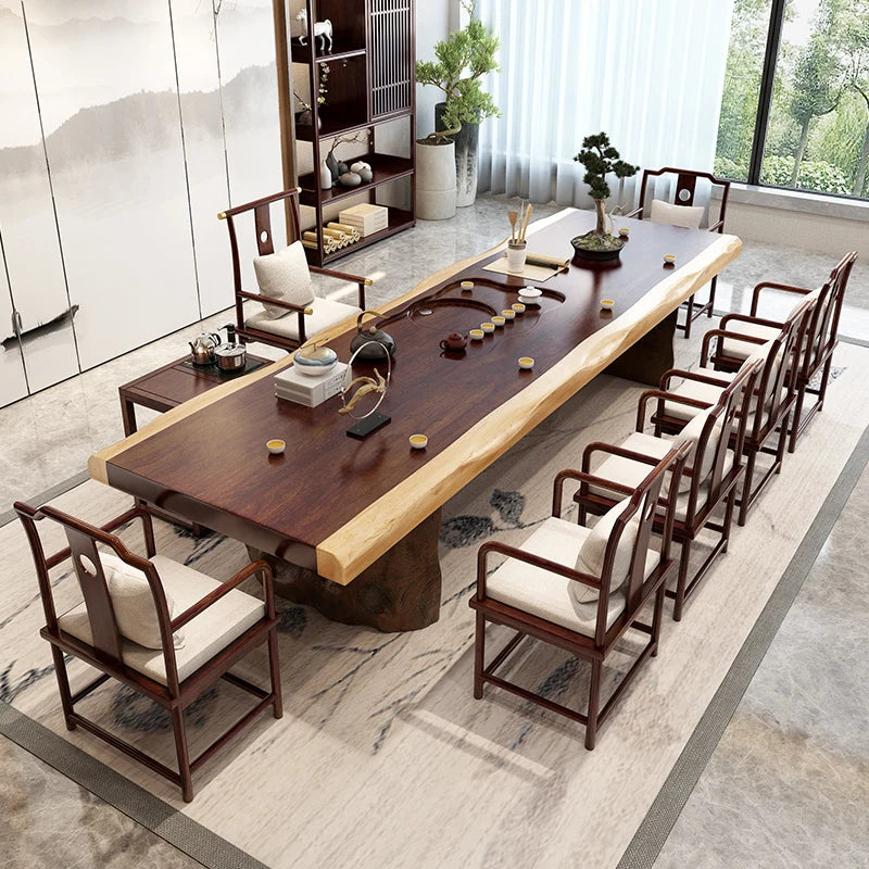 Natural wood coffee table, living room, solid wood tea table
