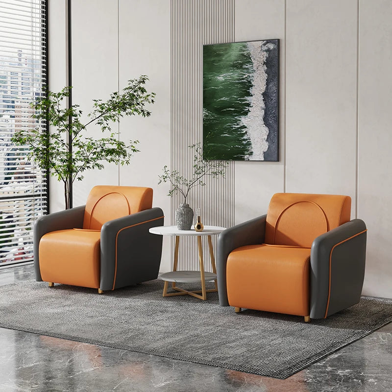 Single Bedroom and Living Room Armchair in PU Leather