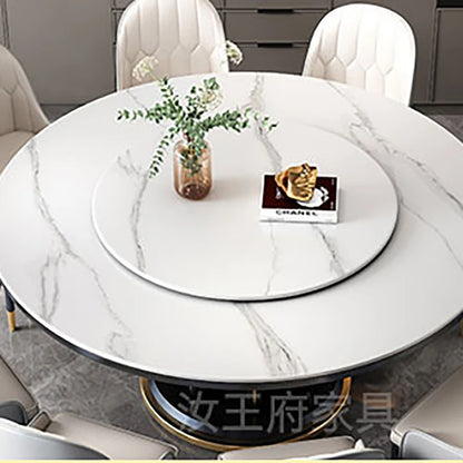 Modern Nordic dining tables with luxury gold accents