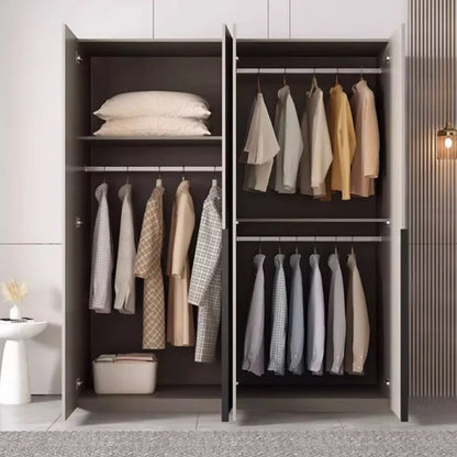 Nordic Bedroom Wardrobe Space Saving Aesthetic Sliding Doors Hotel Wardrobe Cabinets Storage Roperos De Madera Home Furniture