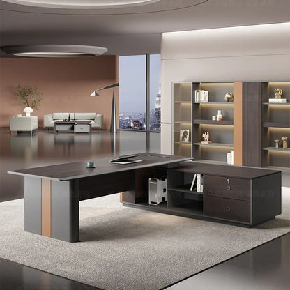 Executive Desk Reception Modern Furniture Office Conference Table L Shaped Writing Dining Meuble Bureau Tables Dressing Simple