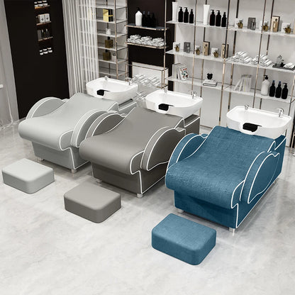 Simples Salon Shampoo Chair Reclining Professional Sink Stylist Hairwash Bed Head Spa Cama De Champu Salon Equipment Furniture
