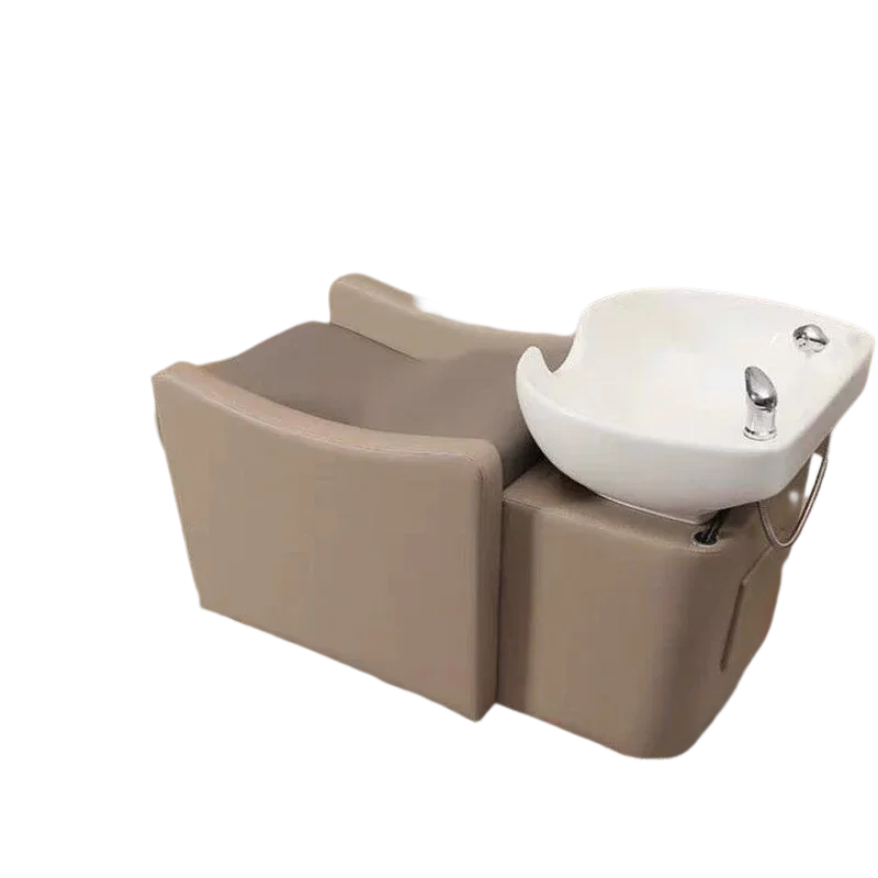 Professional Hair Salon Washbasin Barber Wash With Chair Chinese Spa Basin Chairs Beauty Hydraulic Massage Bed Japanese Styling