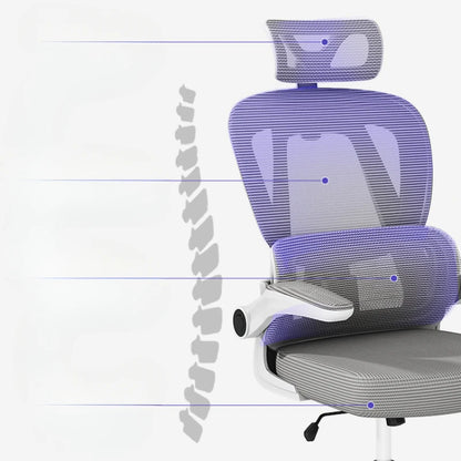 Office Gaming Chair with Stylish Design, Advanced Backrest, Footrest, and Swivel Comfort.