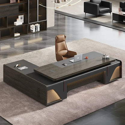 Modern Executive L-Shaped Computer Desk