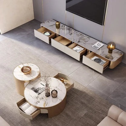Modern TV Cabinet – Luxury Mount and Dressing Console for Living Room