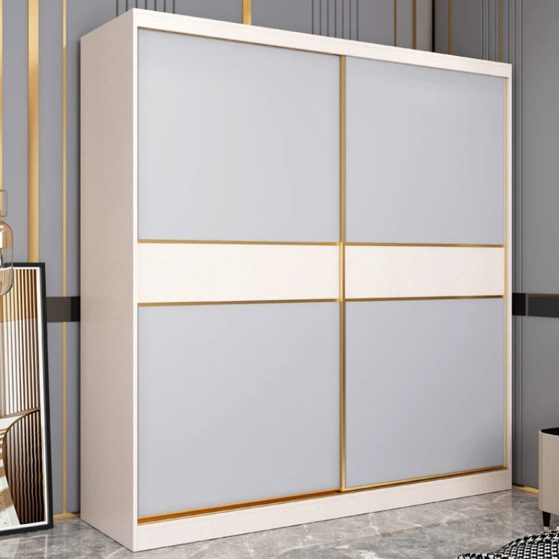 Minimalist Modern Wardrobe Organizer Couples Wooden Storage Wardrobe Clothes Closet Guarda Roupa Casal Bedroom Furniture