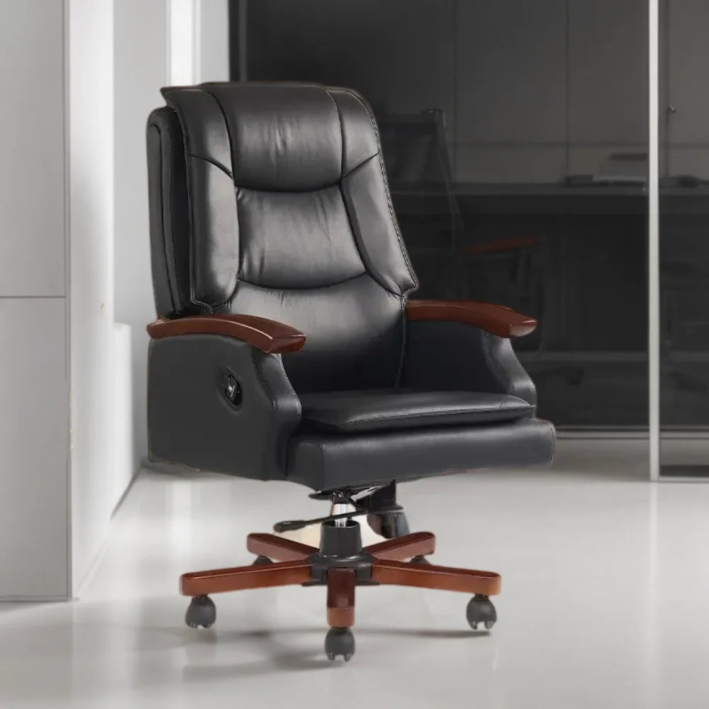 Luxury Ergonomic Chair for Home, Office, and Gaming with Wheels and Backrest.
