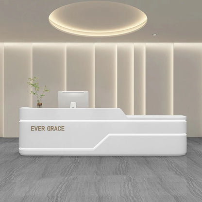 Pink Reception Counter Desk—Modern Party Tables and Vintage Furniture