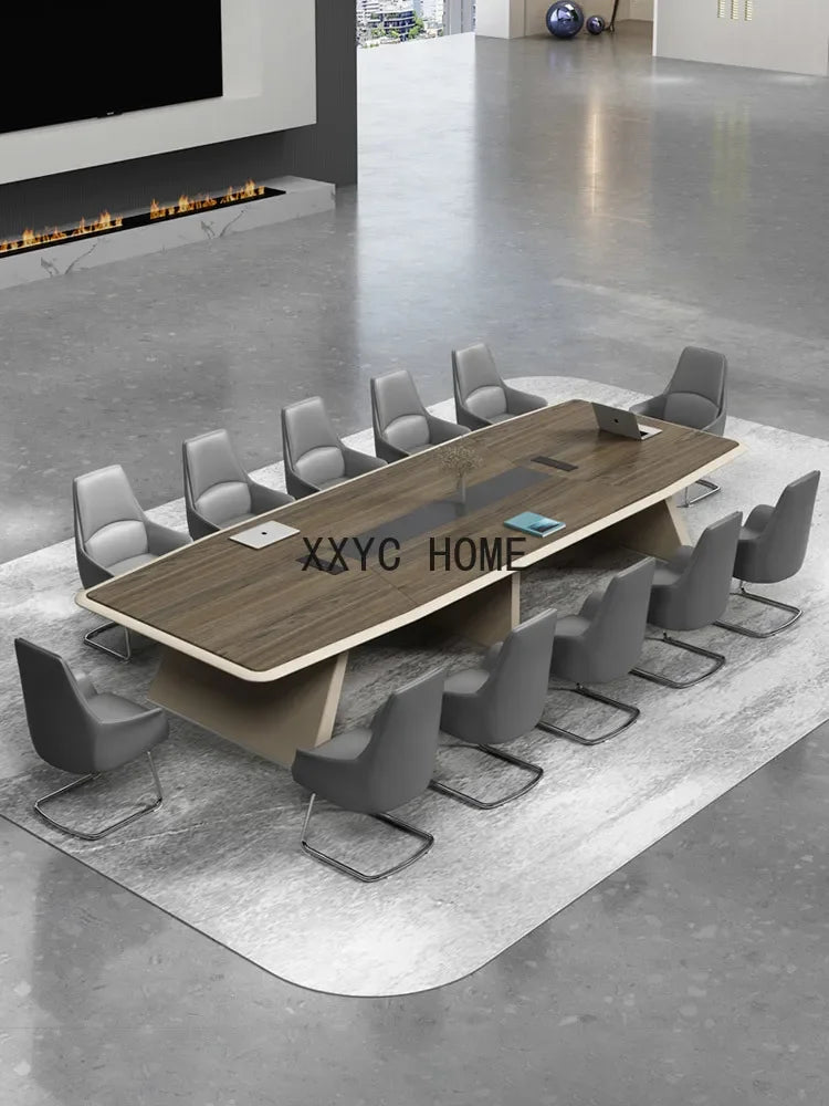 Office Furniture Conference Table Long Table Simple Modern Large Conference Room Reception Long Negotiation Office