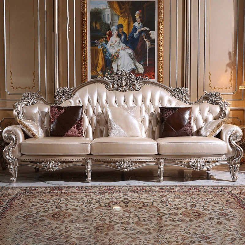 Palace French style sofa combination classical high-end European style solid wood villa living room furniture