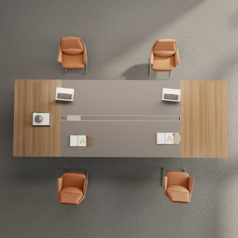 Minimalist modern Large Conference Table &amp; Chair Set
