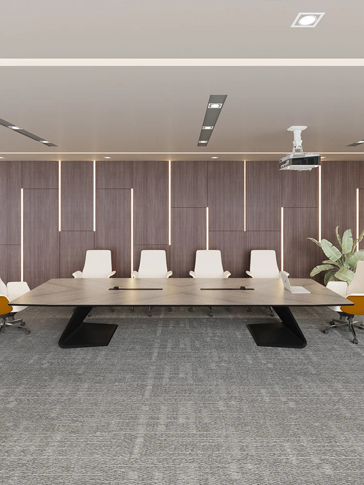 Large conference table Long table Negotiation table Training Office meeting room Receptionand chair combination