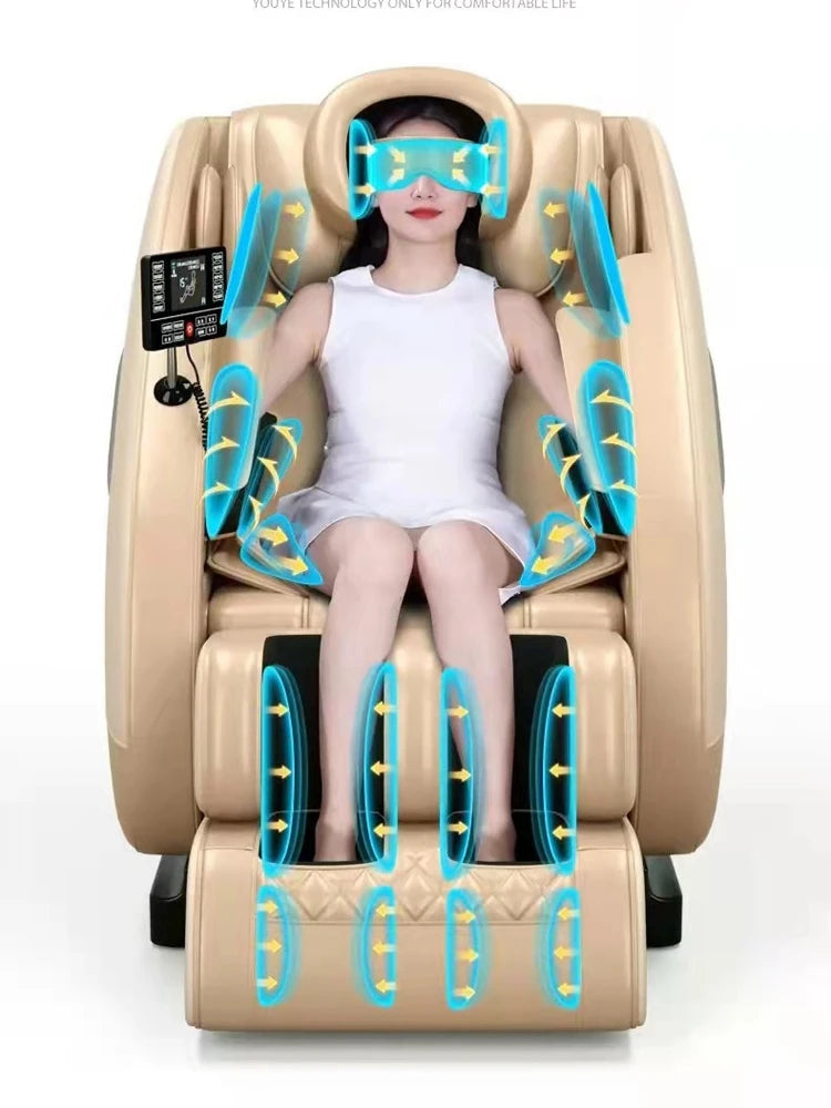 ~Y Multifunctional Household Full Body Automatic Massage Chair Intelligent Kneading and Massaging Back Space Capsule Machine