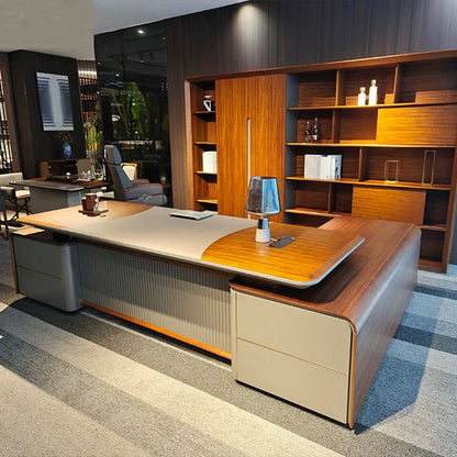 L-shaped coffee workbench office desk