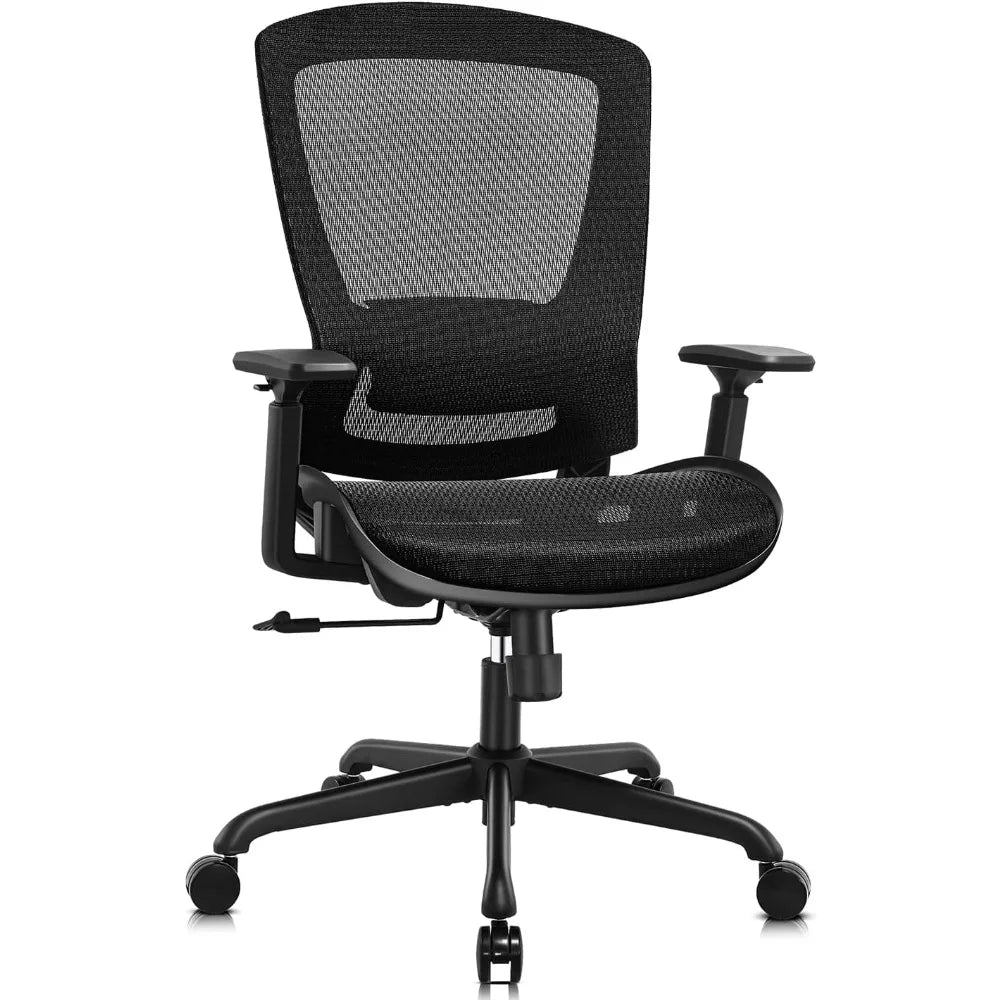 Mesh Office Chair,Ergonomic Computer Desk Chair,Sturdy Task Chair- Adjustable Lumbar Support & Armrests,Tilt Function,Comfort